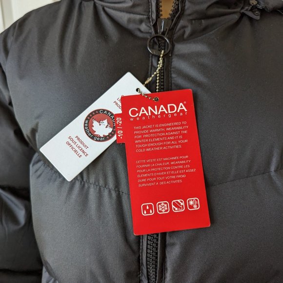 NWT Black Canada Weather Gear Bubble Bomber Jacket with Hood Women's Siz… - Picture 11 of 14